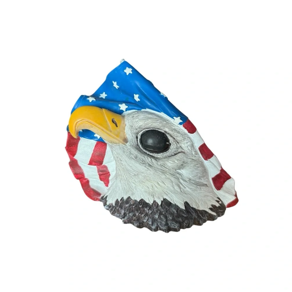 Patriotic Eagle Aquarium Ornament
